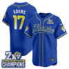 Los Angeles Rams Davante Adams 2X Champs Rivalries Vapor Baseball Jersey - All Stitched - Royal