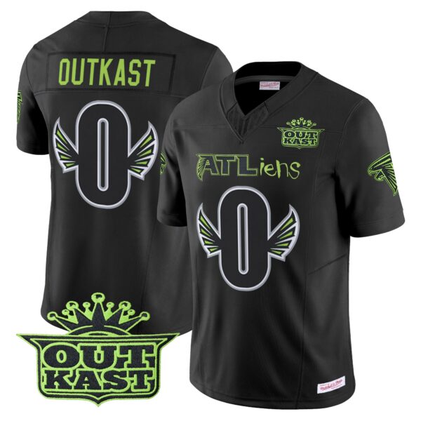 Atlanta Falcons #0 OutKast Outkast 30th Anniversary ATLiens Vapor Limited Jersey V2 - All Stitched
