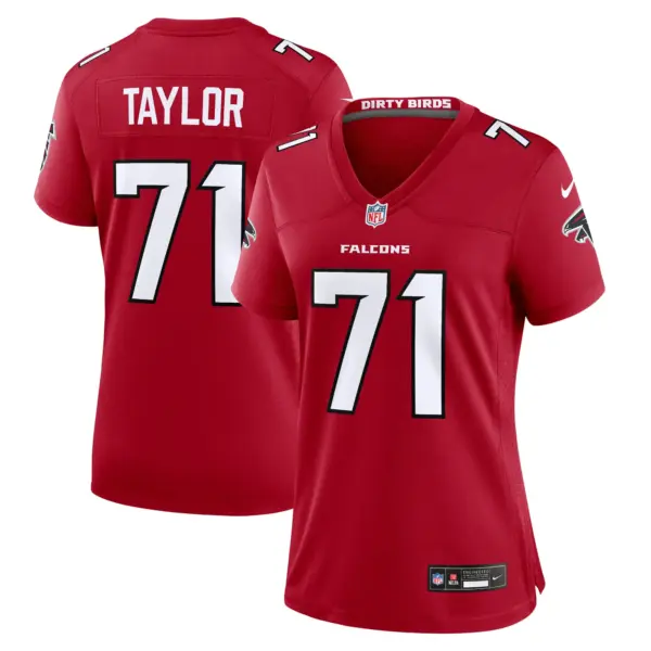 Women's Atlanta Falcons Jawaan Taylor Vapor Limited Jersey - All Stitched - Red