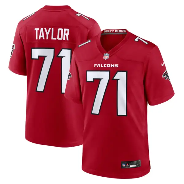 Atlanta Falcons Jawaan Taylor Vapor Limited Jersey - All Stitched - Red