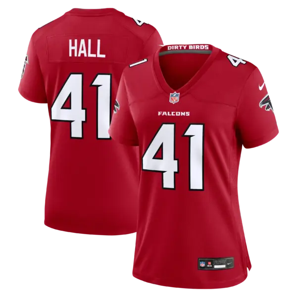 Women's Atlanta Falcons Darren Hall Vapor Limited Jersey - All Stitched - Red