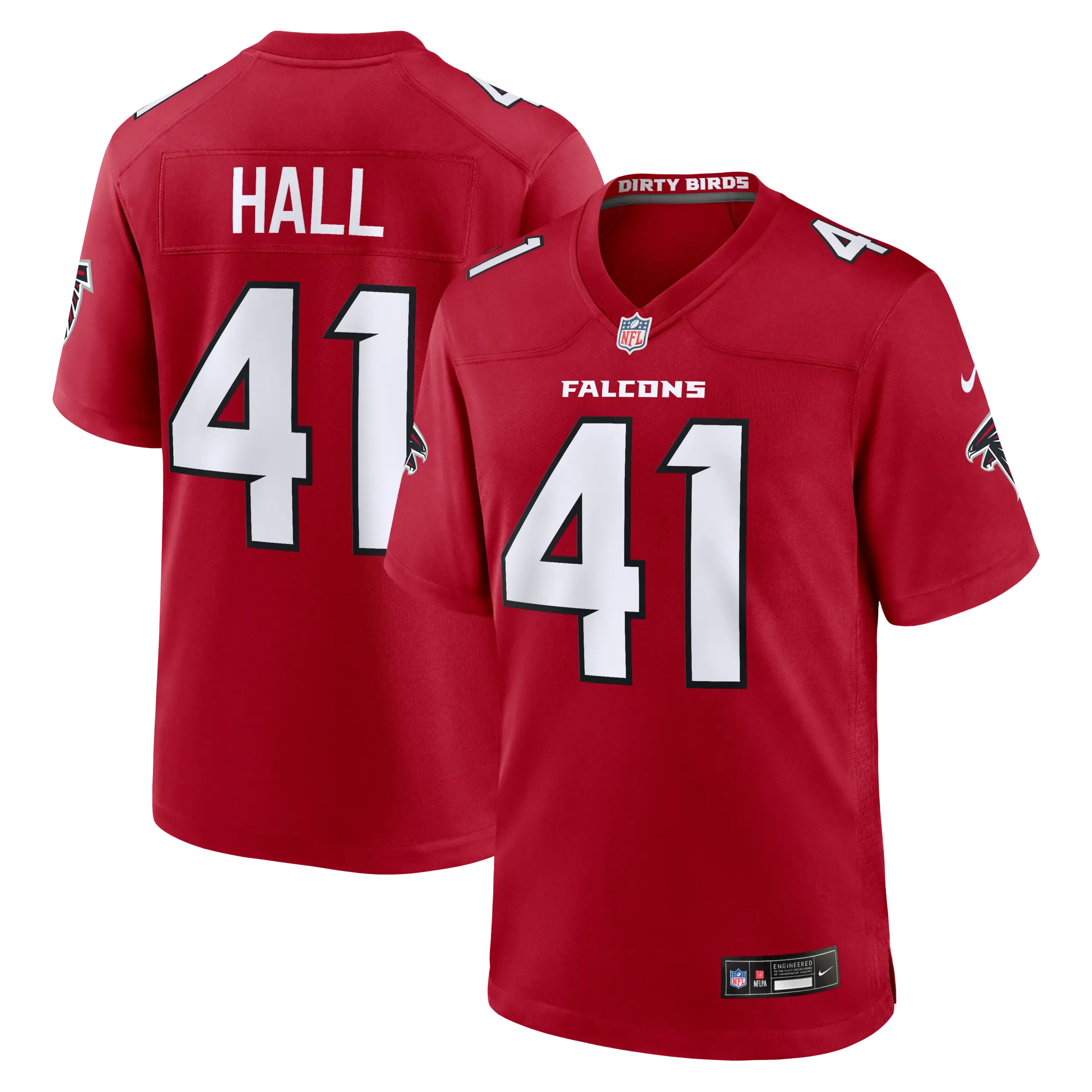 Atlanta Falcons Darren Hall Vapor Limited Jersey - All Stitched - Red
