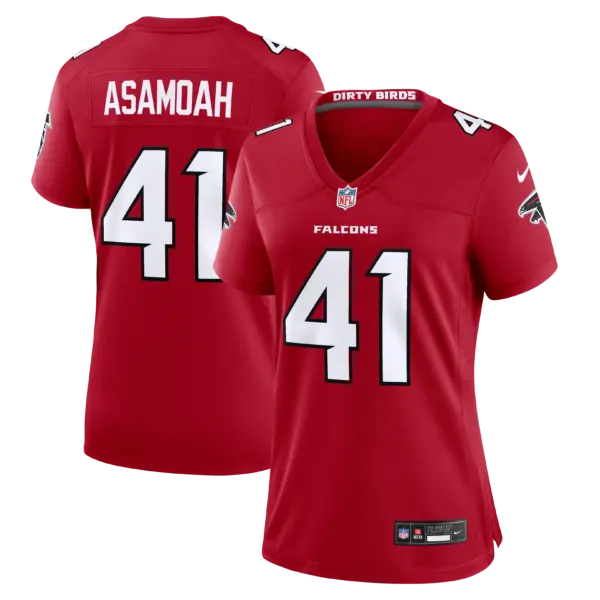 Women's Atlanta Falcons Brian Asamoah Vapor Limited Jersey - All Stitched - Red