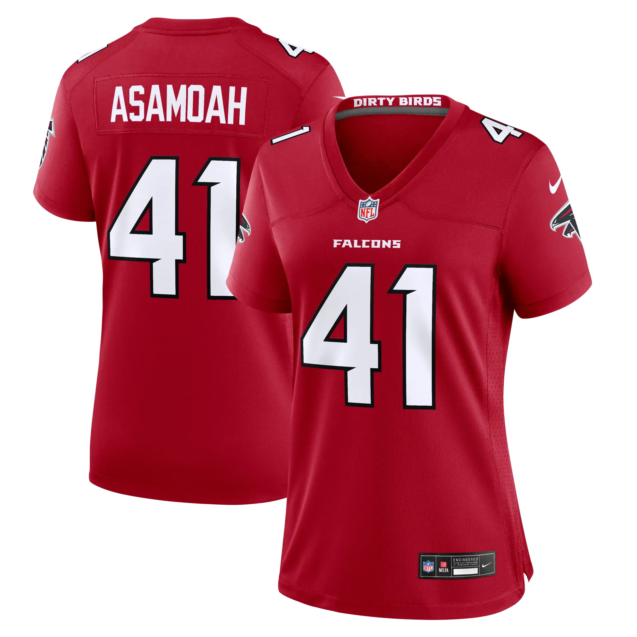 Women's Atlanta Falcons Brian Asamoah Vapor Limited Jersey - All Stitched - Red