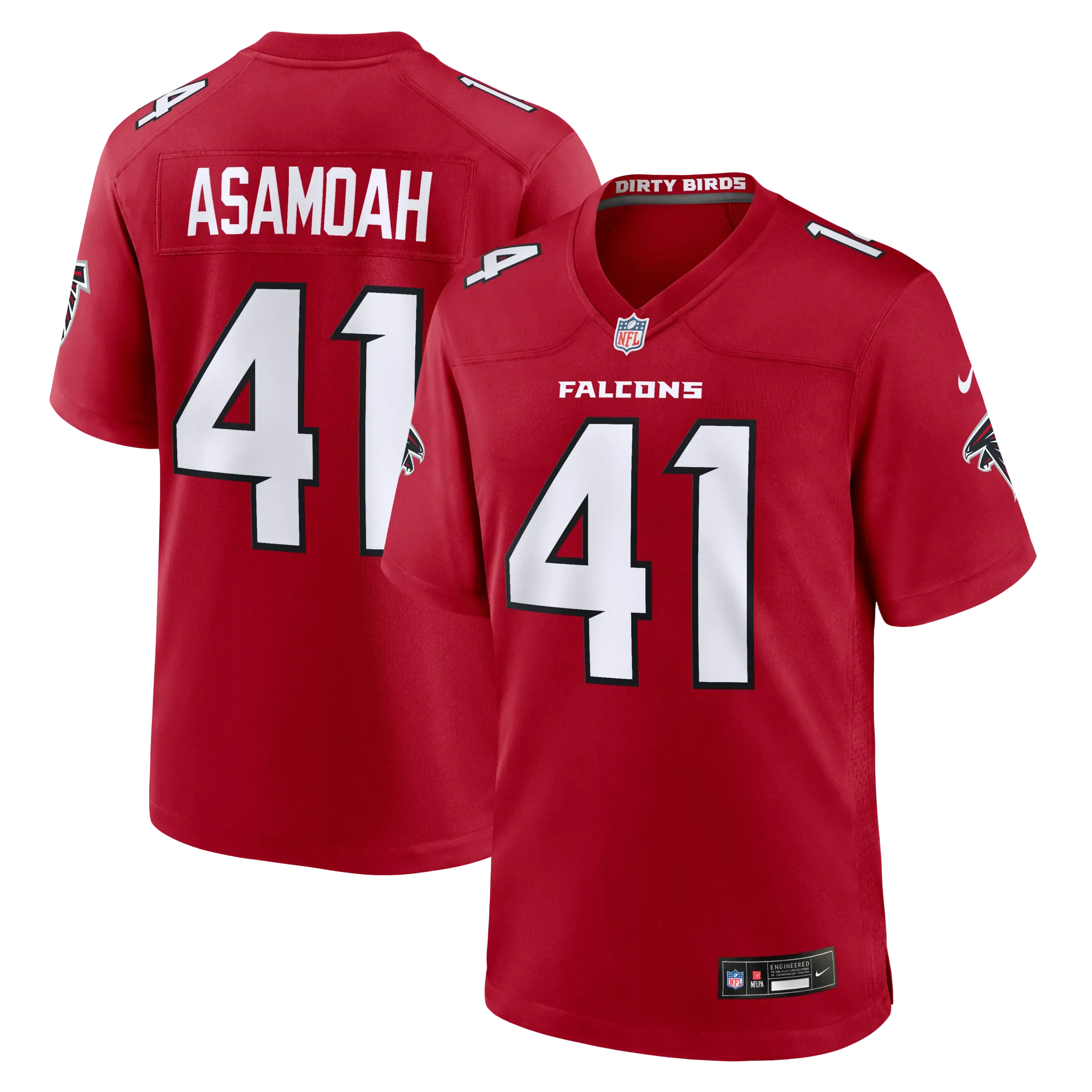Atlanta Falcons Brian Asamoah Vapor Limited Jersey - All Stitched - Red