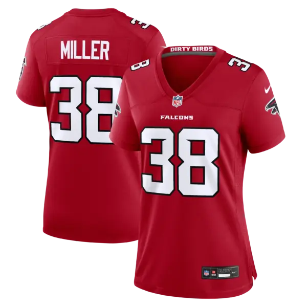 Women's Atlanta Falcons Jam Miller Vapor Limited Jersey - All Stitched - Red