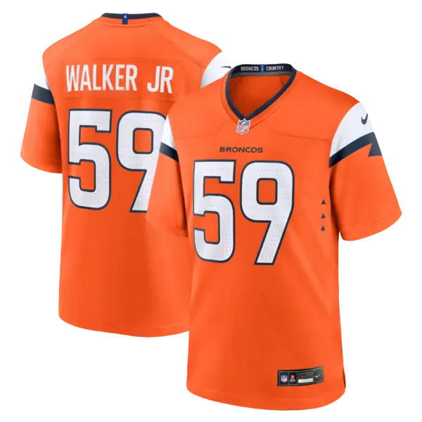 Denver Broncos Johnny Walker Jr Vapor Limited Jersey - All Stitched - Orange
