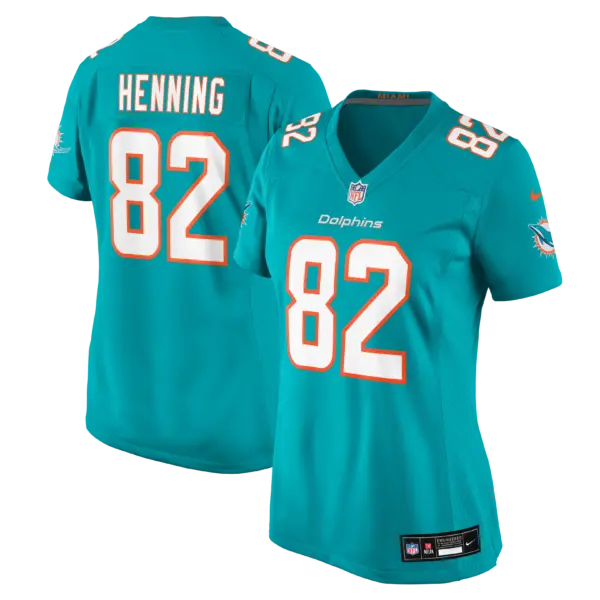 Women's Miami Dolphins AJ Henning Vapor Limited Jersey - All Stitched - Aqua