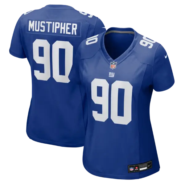 Women's New York Giants PJ Mustipher Vapor Limited Jersey - All Stitched - Royal