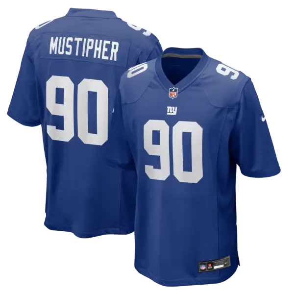 New York Giants PJ Mustipher Vapor Limited Jersey - All Stitched - Royal