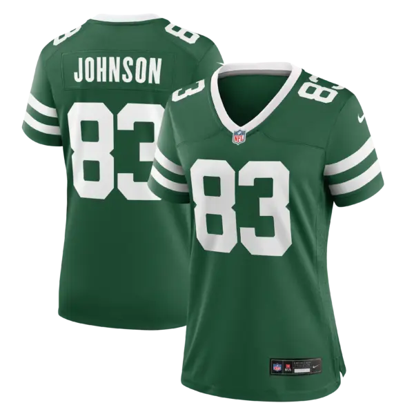 Women's New York Jets Tyler Johnson Vapor Limited Jersey - All Stitched - Legacy Green