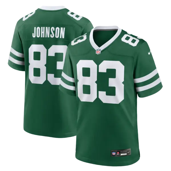 New York Jets Tyler Johnson Vapor Limited Jersey - All Stitched - Legacy Green