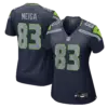 Women's Seattle Seahawks Malick Meiga Vapor Limited Jersey - All Stitched - College Navy