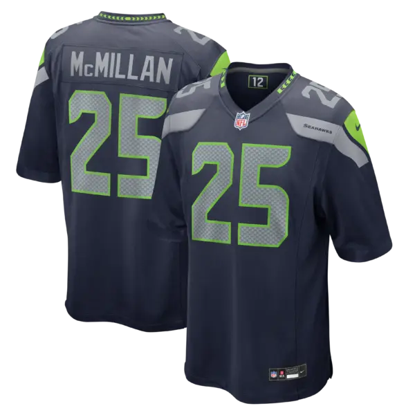 Seattle Seahawks Dontae McMillan Vapor Limited Jersey - All Stitched - College Navy