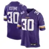 Minnesota Vikings Audric Estime Vapor Limited Jersey - All Stitched - Purple