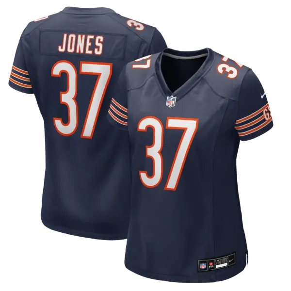 Women's Chicago Bears Elijah Jones Vapor Limited Jersey - All Stitched - Navy