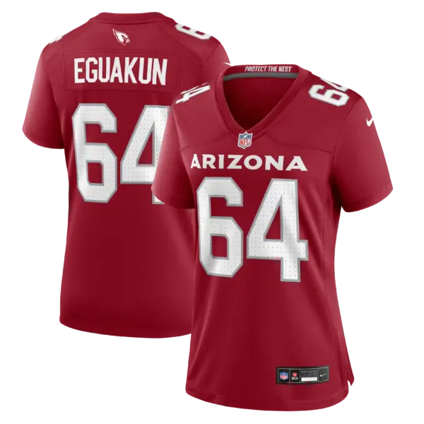 Women's Arizona Cardinals Kingsley Eguakun Vapor Limited Jersey - All Stitched - Cardinal