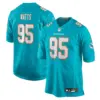Miami Dolphins Eric Watts Vapor Limited Jersey - All Stitched - Aqua