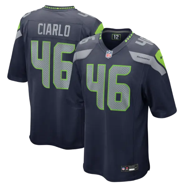 Seattle Seahawks Jimmy Ciarlo Vapor Limited Jersey - All Stitched - College Navy