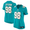 Women's Miami Dolphins Jordan Jefferson Vapor Limited Jersey - All Stitched - Aqua