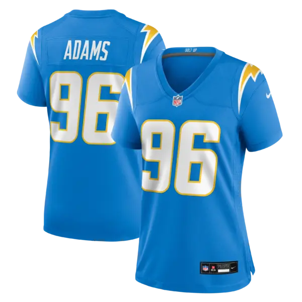 Women's Los Angeles Chargers Myles Adams Vapor Limited Jersey - All Stitched - Powder Blue