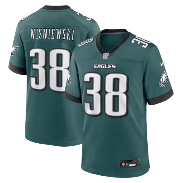 Philadelphia Eagles Cole Wisniewski Vapor Limited Jersey - All Stitched - Midnight Green