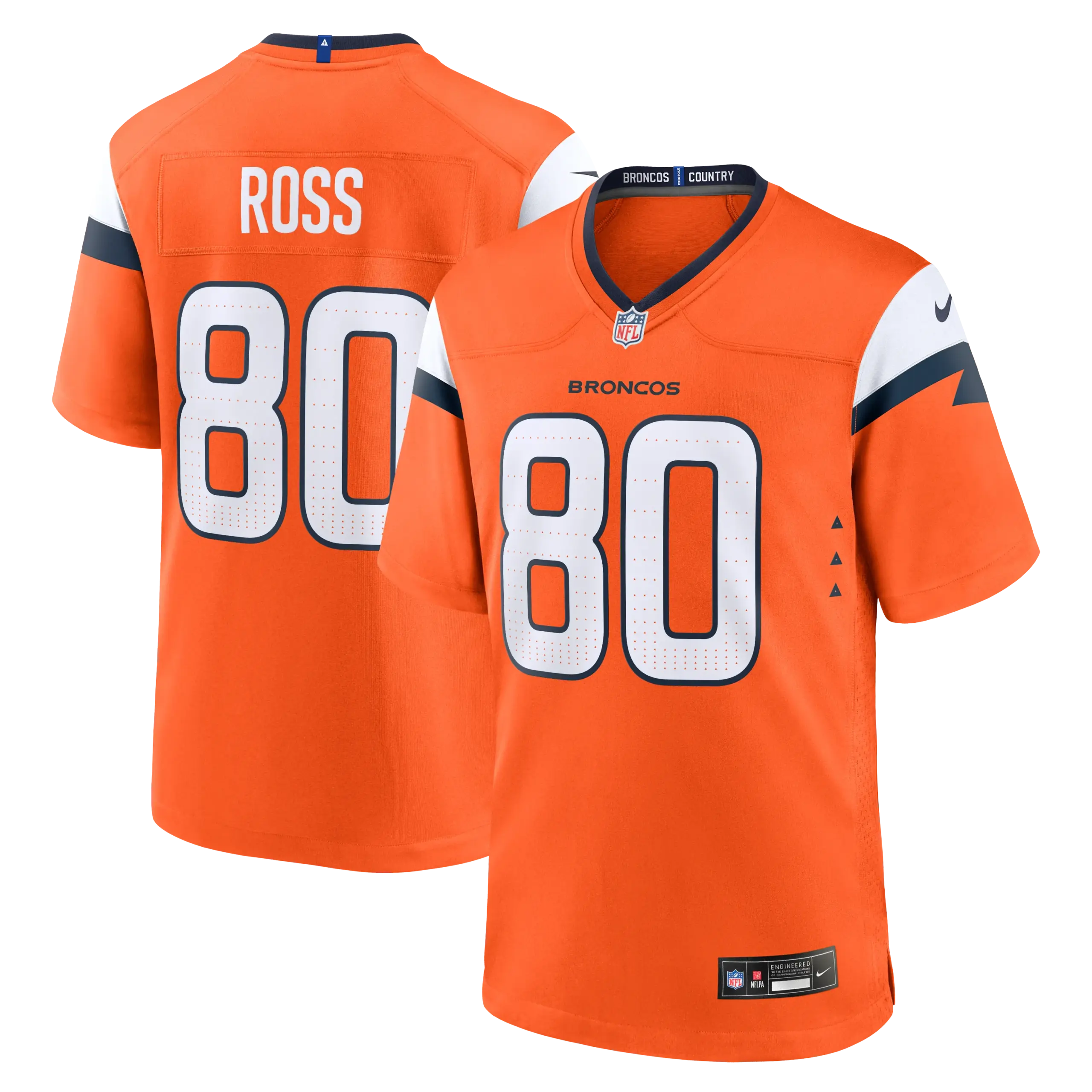 Denver Broncos Cam Ross Vapor Limited Jersey - All Stitched - Orange