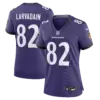Women's Baltimore Ravens Gage Larvadain Vapor Limited Jersey - All Stitched - Purple