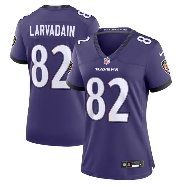 Women's Baltimore Ravens Gage Larvadain Vapor Limited Jersey - All Stitched - Purple