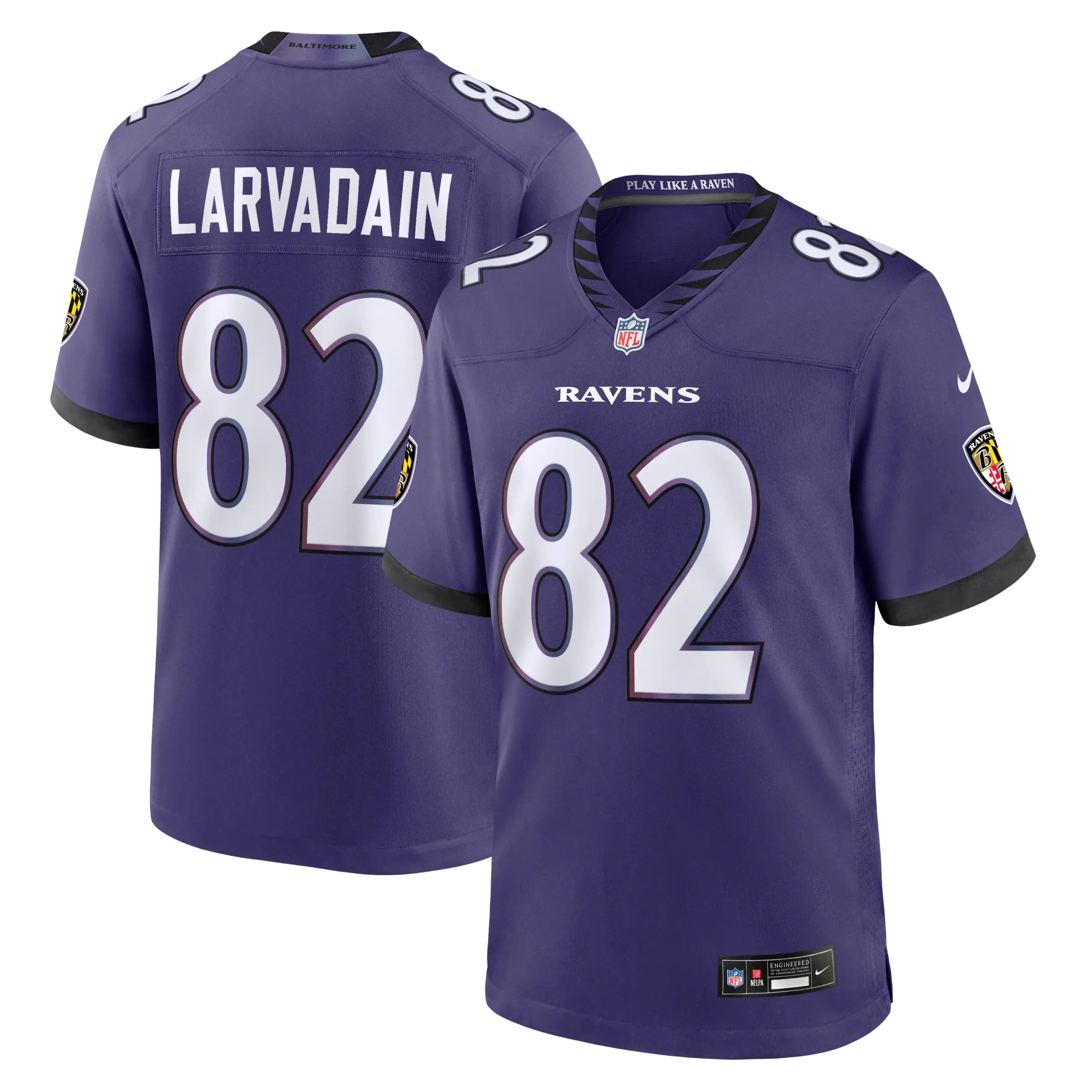 Baltimore Ravens Gage Larvadain Vapor Limited Jersey - All Stitched - Purple