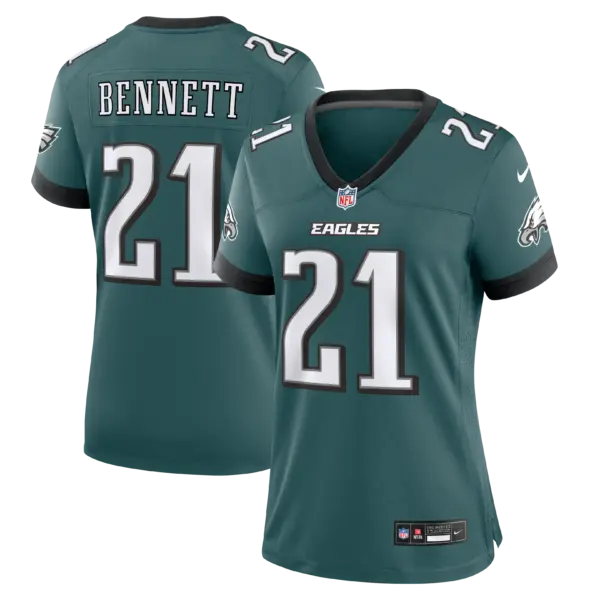 Women's Philadelphia Eagles Jakorian Bennett Vapor Limited Jersey - All Stitched - Midnight Green