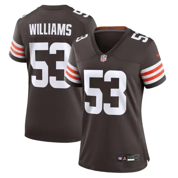 Women's Cleveland Browns Chris Williams Vapor Limited Jersey - All Stitched - Brown