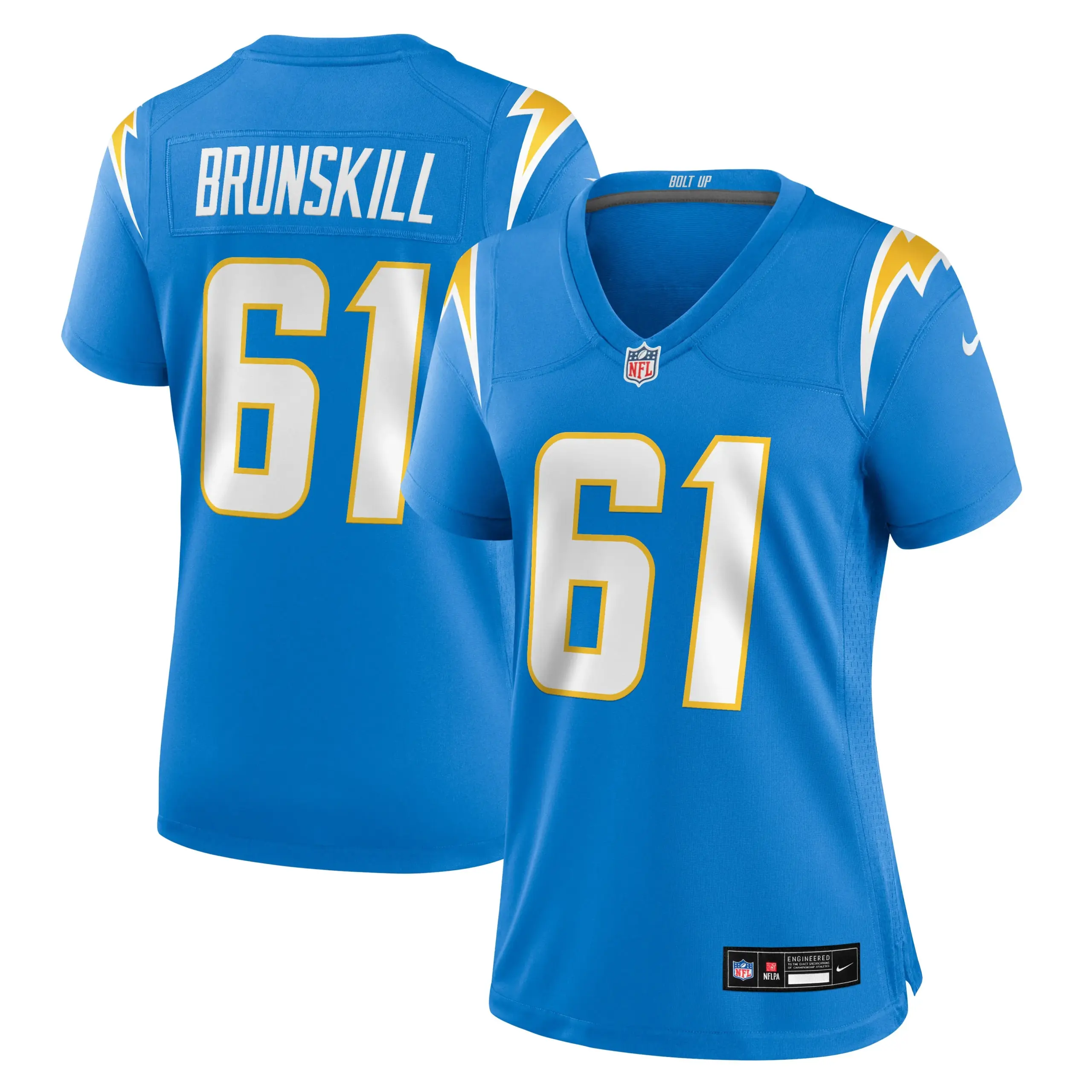 Women's Los Angeles Chargers Daniel Brunskill Vapor Limited Jersey - All Stitched - Powder Blue