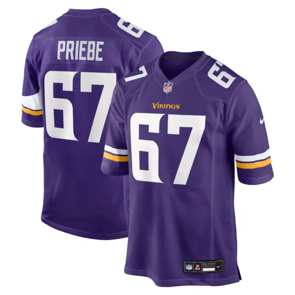 Minnesota Vikings Josh Priebe Vapor Limited Jersey - All Stitched - Purple