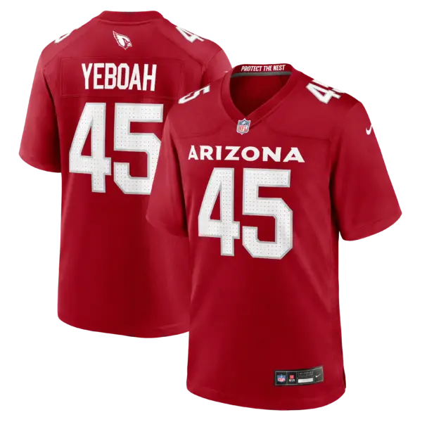 Arizona Cardinals Kenny Yeboah Vapor Limited Jersey - All Stitched - Cardinal