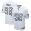Las Vegas Raiders Maxx Crosby Vapor Limited Jersey - All Stitched - White