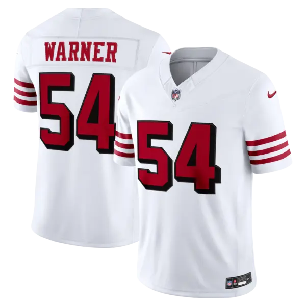San Francisco 49ers Fred Warner Vapor Limited Jersey - All Stitched - White
