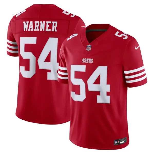 San Francisco 49ers Fred Warner Vapor Limited Jersey - All Stitched - Scarlet