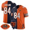 Chicago Bears Colston Loveland Limited Jersey - All Stitched - Split Orange Navy