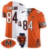 Chicago Bears Colston Loveland Limited Jersey - All Stitched - Split Orange White