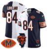 Chicago Bears Colston Loveland Limited Jersey - All Stitched - Split Navy White