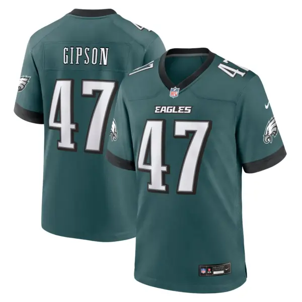 Philadelphia Eagles Xavier Gipson Game Jersey - All Stitched - Midnight Green
