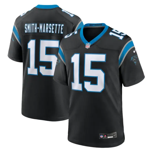 Carolina Panthers Ihmir Smith-Marsette Game Jersey - All Stitched - Black