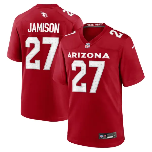 Arizona Cardinals D'Shawn Jamison Game Jersey - All Stitched - Cardinal
