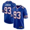 Buffalo Bills Austin Johnson Game Jersey - All Stitched - Royal