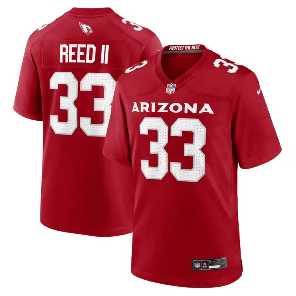 Arizona Cardinals Jerrick Reed II Game Jersey - All Stitched - Cardinal