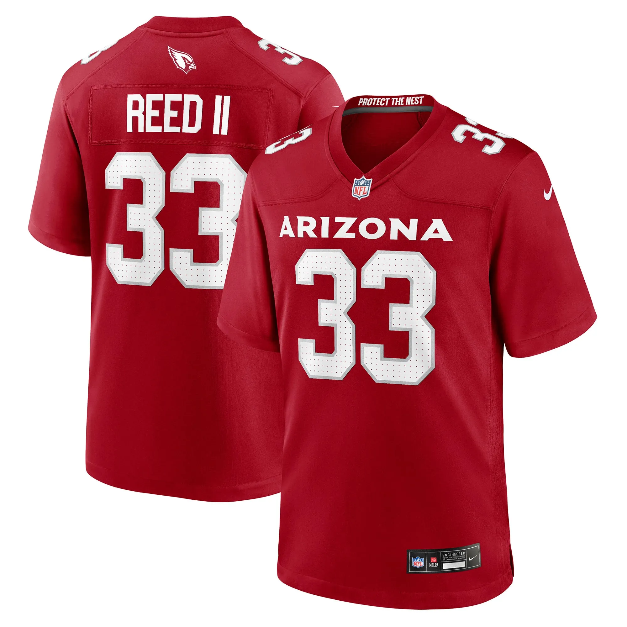Arizona Cardinals Jerrick Reed II Game Jersey - All Stitched - Cardinal
