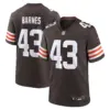 Cleveland Browns Krys Barnes Game Jersey - All Stitched - Brown