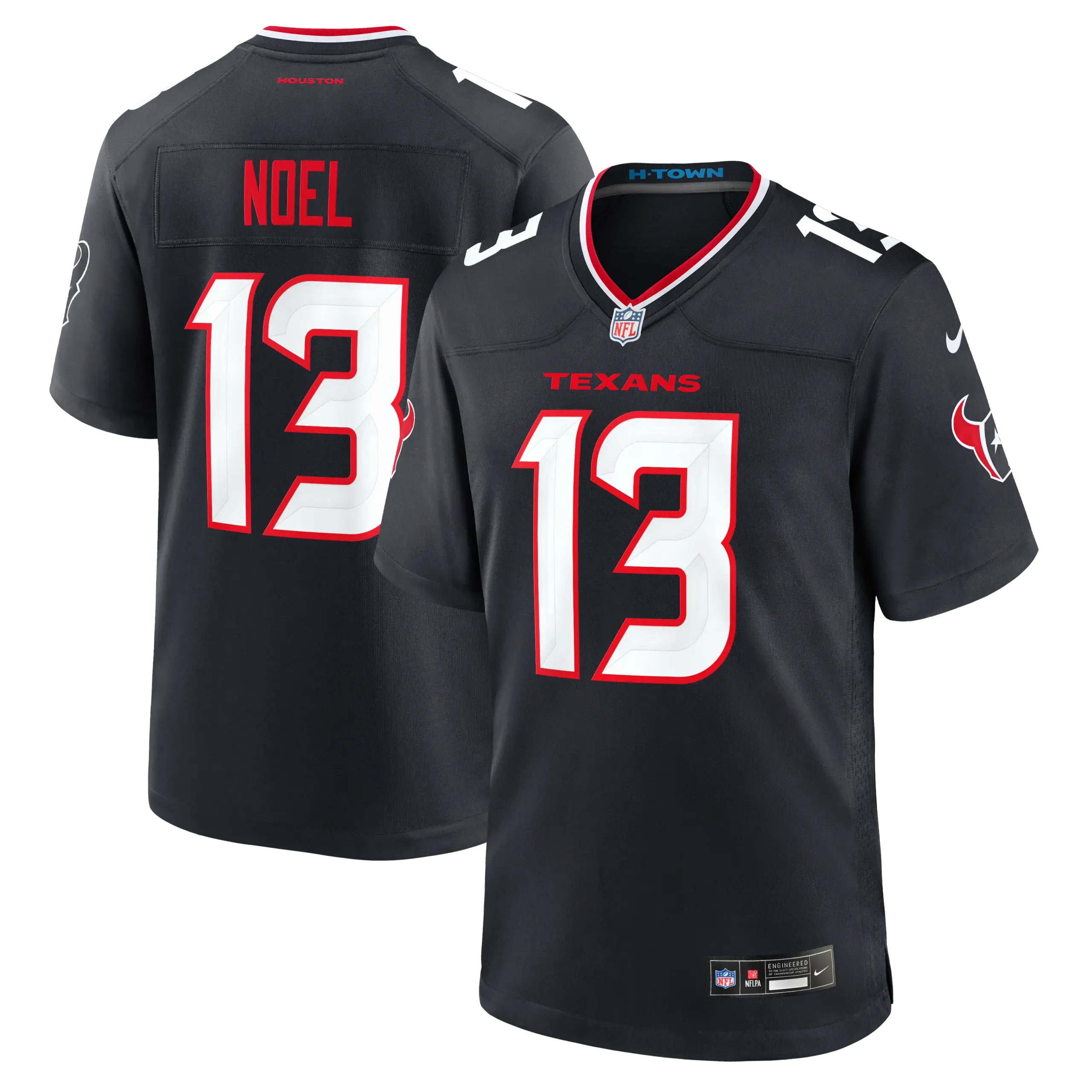 Houston Texans Jaylin Noel Game Jersey - All Stitched - Navy