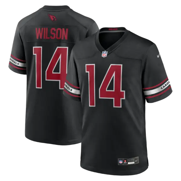 Arizona Cardinals Michael Wilson Alternate Game Jersey - All Stitched - Black